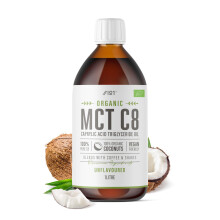 Organic C8 MCT Oil - 1 Litre - 100% Pure Cold Pressed C8 MCT - Premium Coconut Oil, Sustainably Sourced, Boosts Ketones 3X More Than Other MCTs (66 D
