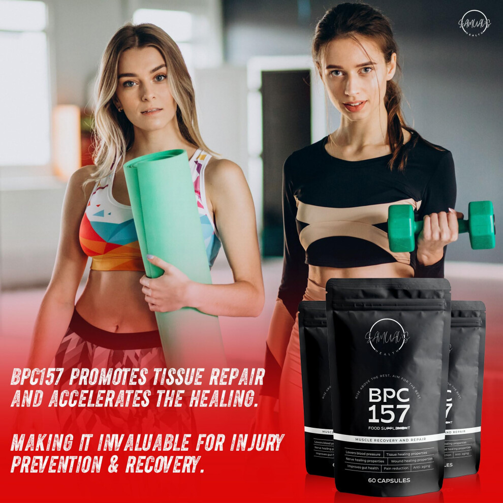 BPC 157 Peptide Capsules for Muscle Recovery, Repair & Growth | Real BPC 157  Powder Inside