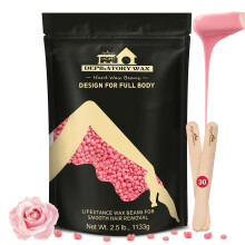 Lifestance Rose 1134g Wax Beads, Coarse Hair Removal Formula, Hard Wax Beads for Brazilian Bikini - Legs - Underarm- Private Part, Waxing Beads with