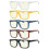 Eyekepper 5-pack Oversized Reading Glasses Blue Light Blocking Large Readers +1.0 1