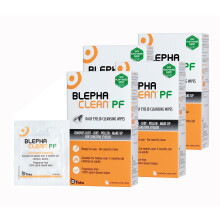 80 Blephaclean PF Daily Eyelid Wipes - Gentle Cleansing for Eyelids and Skin Around the Eyes | Suitable for Babies (over 3 months old), Children and