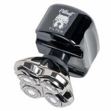 Skull Shaver Pitbull Silver PRO SX5 Head and Face Shaver - Men's Electric Razor with UK Plug