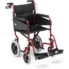 Days Lightweight Wheelchair for Adults, Escape Folding Wheelchairs, Compact Wheel Chair with Adjustable Footrests, Attendant Propelled, Padded Seat -