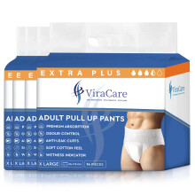 56 x Extra Plus Incontinence Pants Women & Men | Adults Nappies | Premium Absorption and Soft-Stretch Waistband | Adults Pull Up Pants | Waist Size X