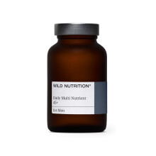WILD NUTRITION Food-Grown Men's 45+ Daily Multi Nutrient | Multivitamin Tablets for Men | Multivitamin for Men 45+ to Support Normal Testosterone, M