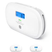 X-Sense Carbon Monoxide Detector, Replaceable Battery Powered CO Alarm with Digital Display, Portable Carbon Monoxide Alarm for Home with CO Peak Val