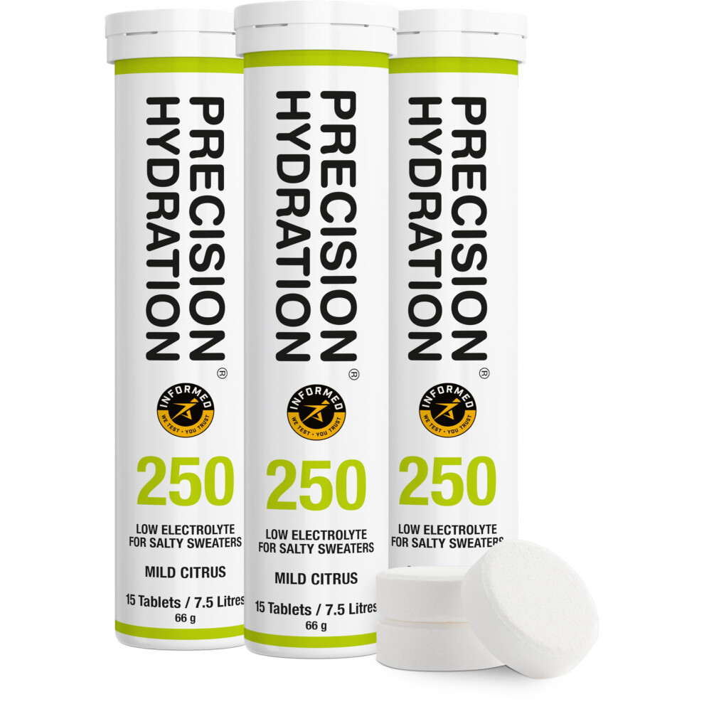 Precision Hydration Electrolyte Tablets - Multi Strength Effervescent Hydration Tablets - Combats Cramp - Low Calorie, Gluten Free, Vegan/Vegetarian