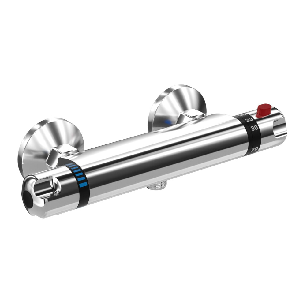 Photos - Other Bathroom Accessories Thermostatic Bath Shower Mixer Tap Wall Mounted Shower Mixer Bar Chrome Brass Diverter Valve Anti Scald Tap Bathroom Accesso
