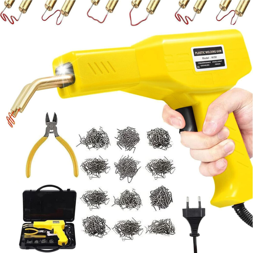 150W Plastic Welding Machine Car Bumper Repair Kit, 800Pcs Hot Staples Welding Repairing Machine, Plastic Welder Hot Staple Gun For Car Parts/Kayak/C 3087336160605