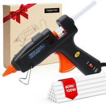 Fireproof Hot Glue Gun, 60/100W Hot Glue Gun with 15pcs Glue Gun Sticks, Fast Heating Big Glue Gun kit, Anti-Drip for Kids DIY School Craft Projects