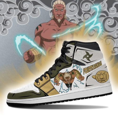 (6) naruto fourth raikage shoes skill anime sneaker 2