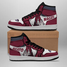(7.5) naruto nagato shoes eyes anime sneakers red