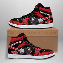 (5.5) akatsuki orochimaru naruto anime sneakers red