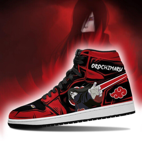 (10) akatsuki orochimaru naruto anime sneakers red 2
