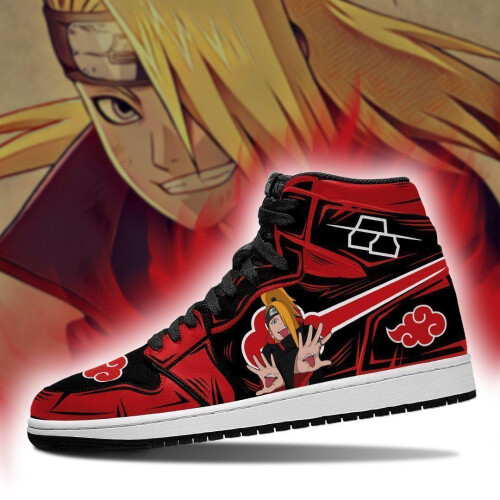 (4.5) akatsuki deidara sneakers naruto anime shoes 2