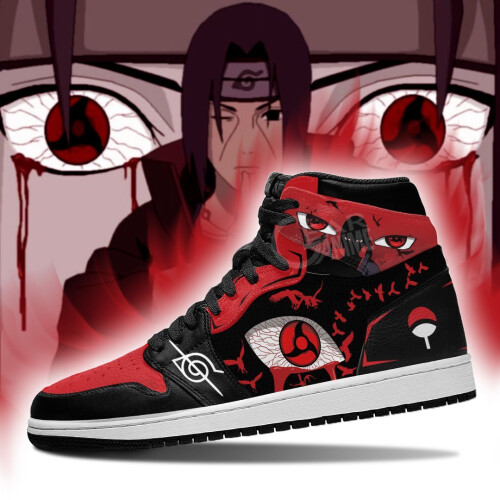 (6) itachi akatsuki sneakers sharingan eyes shoes 2