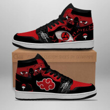 (6) itachi akatsuki sneakers sharingan eyes shoes