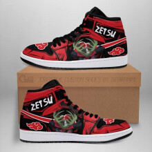 (11) akatsuki zetsu naruto anime sneakers red
