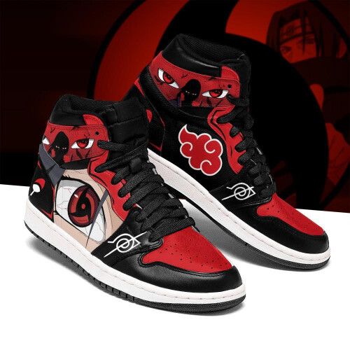 (5.5) akatsuki itachi sneakers sharingan eyes naruto 1