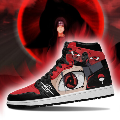 (5.5) akatsuki itachi sneakers sharingan eyes naruto 2