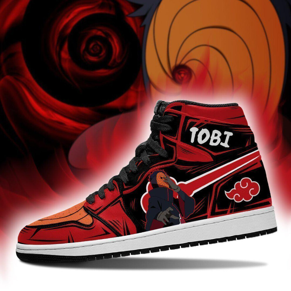 (9) akatsuki tobi shoes naruto anime sneakers red on OnBuy