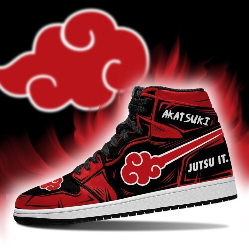(5.5) akatsuki sneaker cloud jutsu it naruto anime shoes 2