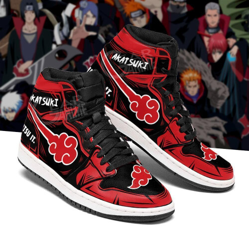 (5.5) akatsuki sneaker cloud jutsu it naruto anime shoes 1