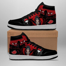 (8.5) itachi jutsu sneakers akatsuki naruto anime shoes