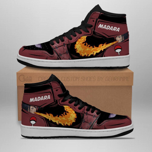 (9) madara shoes jutsu fire release sneakers naruto