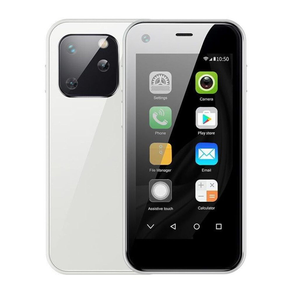 (white) SOYES XS13 Mini Smartphone 2.5inch HD Display RAM 1GB ROM 8GB Dual SIM 5MP Camera Android 6.0 OS Battery 1580mAh 3G Small Cellphone