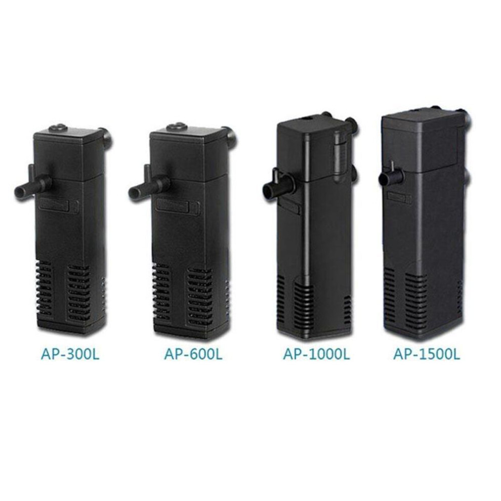 (22W 1500L/H(EU Plug)) Upgrade Aquarium Filter Submersible Power Internal Filters For Fish Tank Filter Pump 3 in 1 Spray Flow Biological Filters 3W/4W/8W/22W