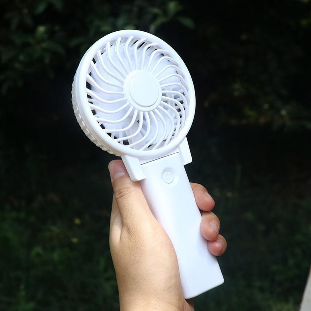 (White, 1PCS) Super Mini Fan Portable Hand Held Fan Kids Outdoor Travelling Or Indoor Office