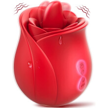 (Rose gold) Rose Sex Toys for Women,new Adult Toys Vibrator with 10 Tapping Patterns & Sucking Patterns Female Toys,Thrusting Vibrator Adult Sex Toys for Women