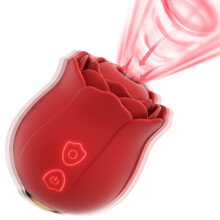 (Red) Rose Sex Toys for Women,new Adult Toys Vibrator with 10 Tapping Patterns & Sucking Patterns Female Toys,Thrusting Vibrator Adult Sex Toys for Women