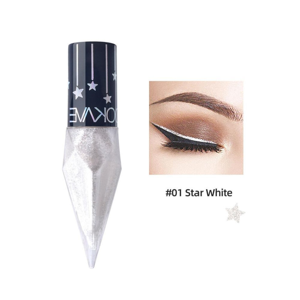 (01) Eye Shadow Diamond Liquid Eyeshadow Waterproof Sequins Smooth Shimmer Eyeliner Stick Makeup Tool