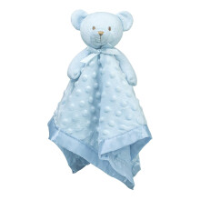 (Blue Bear) Babies Bunny Security Blanket Baby Girl Gifts Newborn Soft Pink Lovie for Infant and Toddler Snuggle Toy Stuffed Animal, Pink 16 Inch