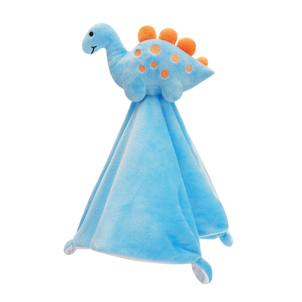 (Dinosaur) Babies Bunny Security Blanket Baby Girl Gifts Newborn Soft Lovie For Infant And Toddler Snuggle Toy Stuffed Animal, 16 Inch Pink
