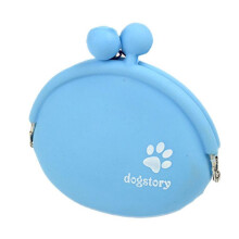 (Blue) Silicone Pet Dog Train Food Snacks Pocket Bag Walking Dog Training Food Storage Pet Travel Outdoor Product Dog Treat Bag