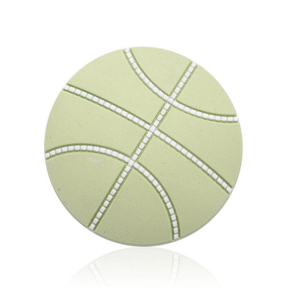 (Basketball, Green) Safety Silicone Door Handle Bumper Anti-Skid Crash Adhesive Pad