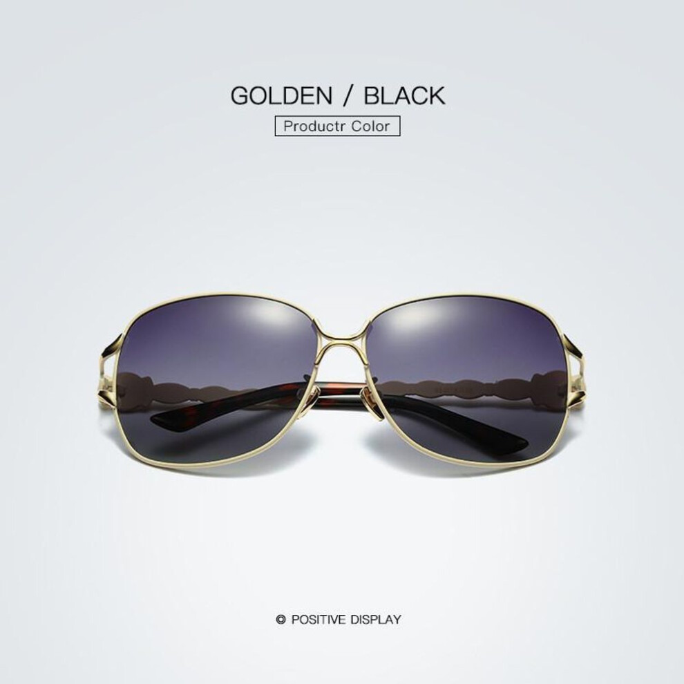 (Beige) European and American Fashion Women&apos;s Outdoor Leisure Driving Polarized Sunglasses