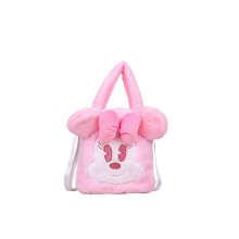 (Purple) Mickey Minnie Cartoon Daisy Plush Single Shoulder For Leisure Handbag