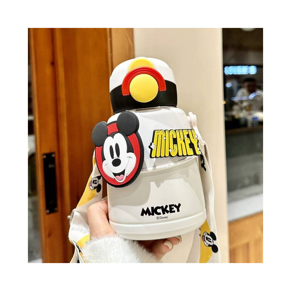 (Mickey Mouse) Mouse Stitch Mickey Lotso Cartoon Print Stainless Steel Insulated Straw With Cup-image-OPC-PHHJSMJ-NEW