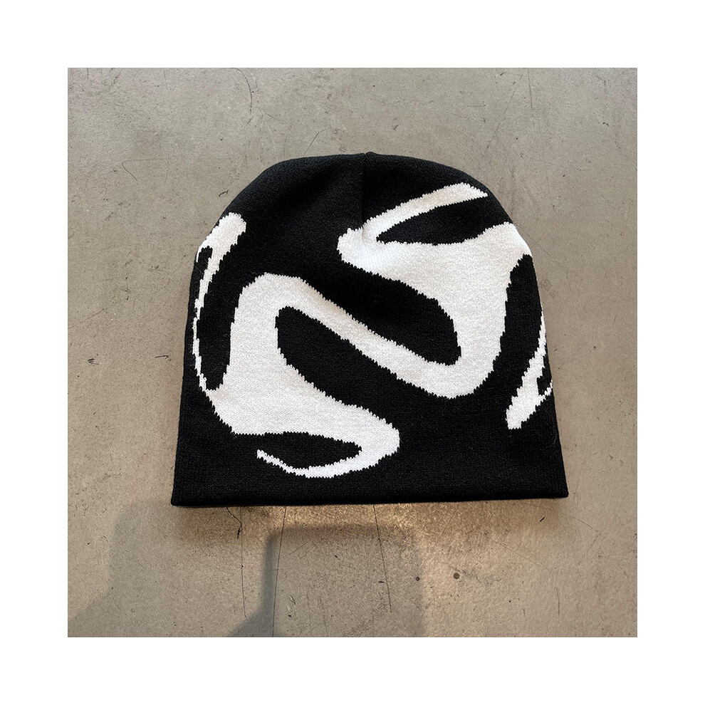 (Image Two) Hat Knitted Vintage With Funny Embroidery Design Suitable For Autumn Dressing Up-image-OPC-PHHJX5V-NEW