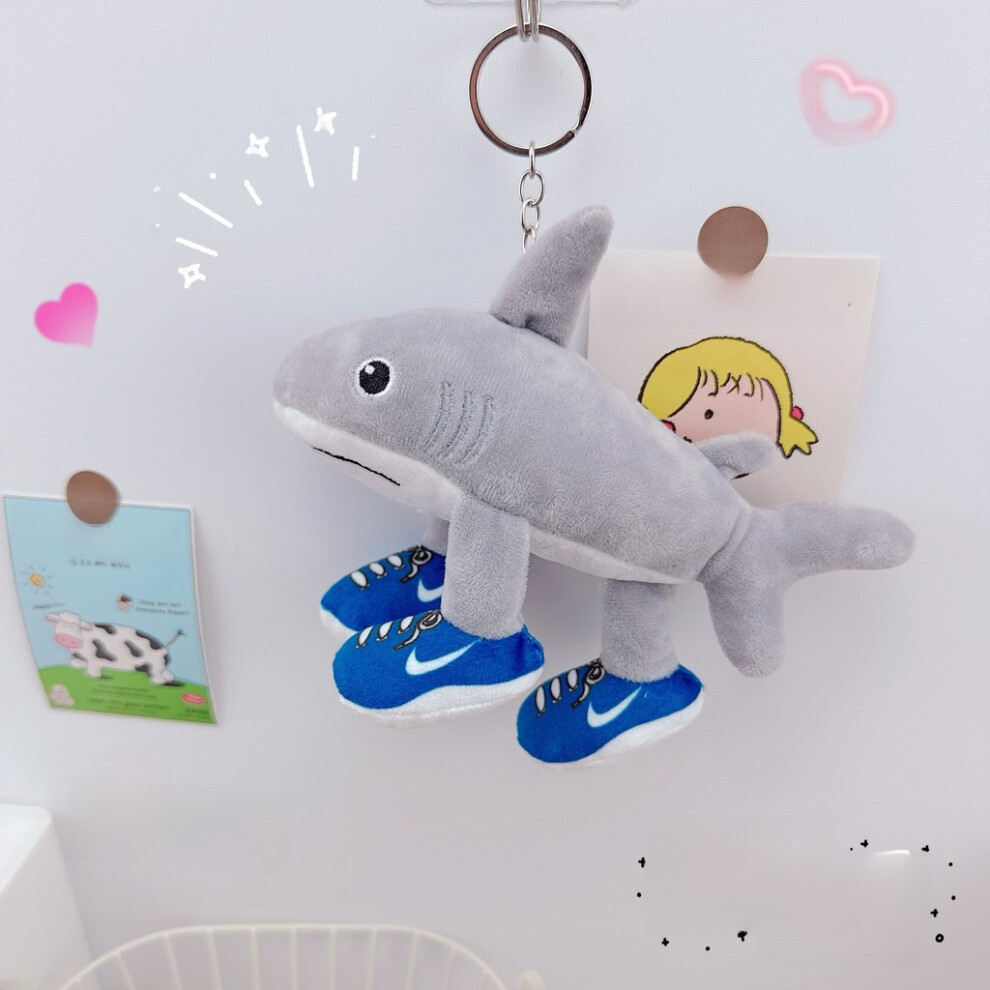 (Nike Shark) Plush Italiana Brainrot Keychain With Abstract Dolls Backpack Accessory For