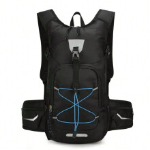 (Black) Lightweight Hydration Cycling Backpack Outdoor Sport Hiking Camping Climbing Mountaineering Rucksack Travel Hydro Water Daypack
