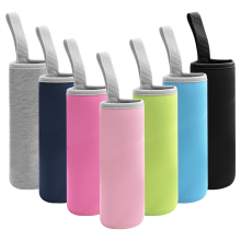 7-pack glazen waterfleshoes 12 oz - 19 neopreen geïsoleerde drankhoezen, meerkleurig
