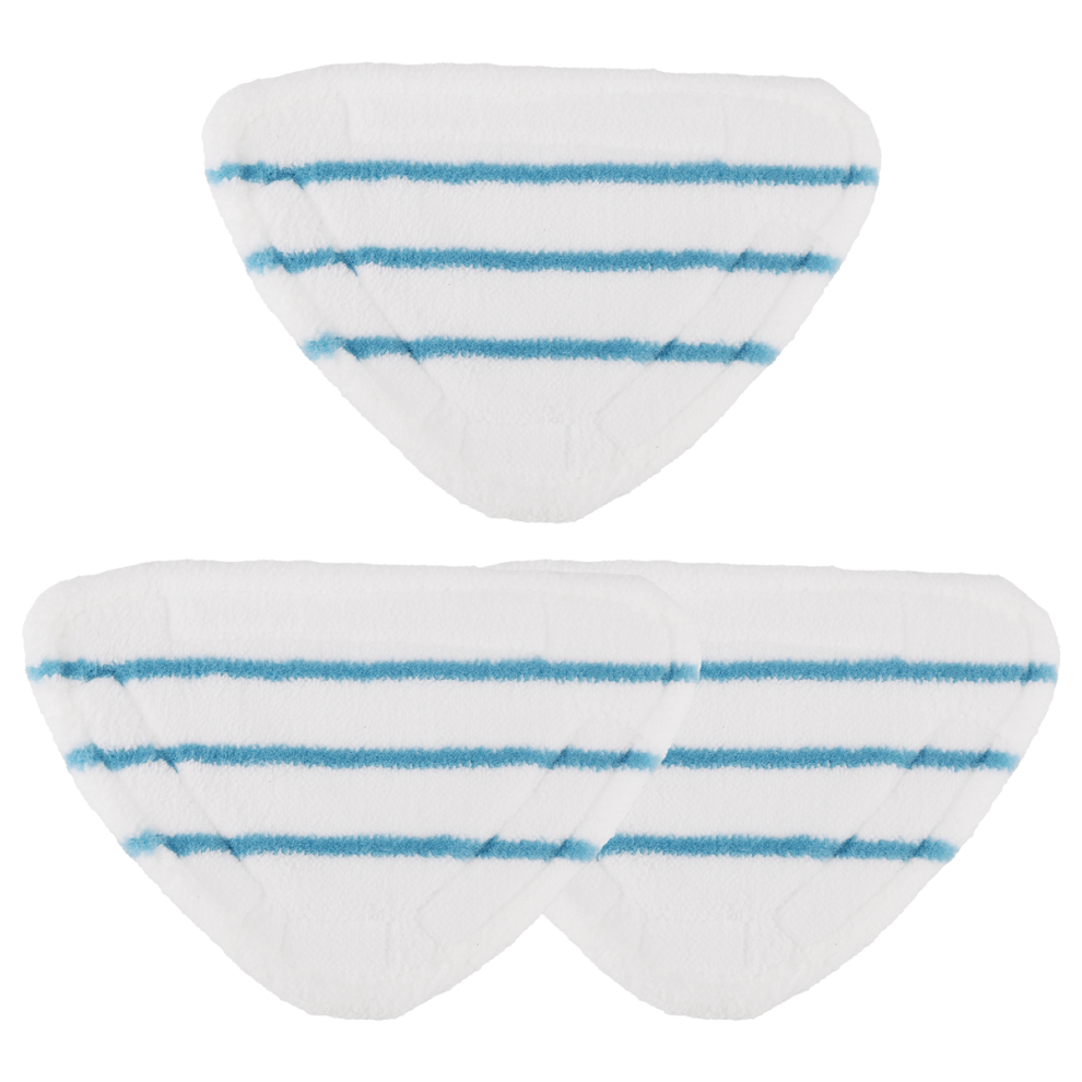 Typecat 3Pcs Steam Mop Replacement Pads Triangle Washable Cloth Cleaning Floor Microfiber Pad Fittings