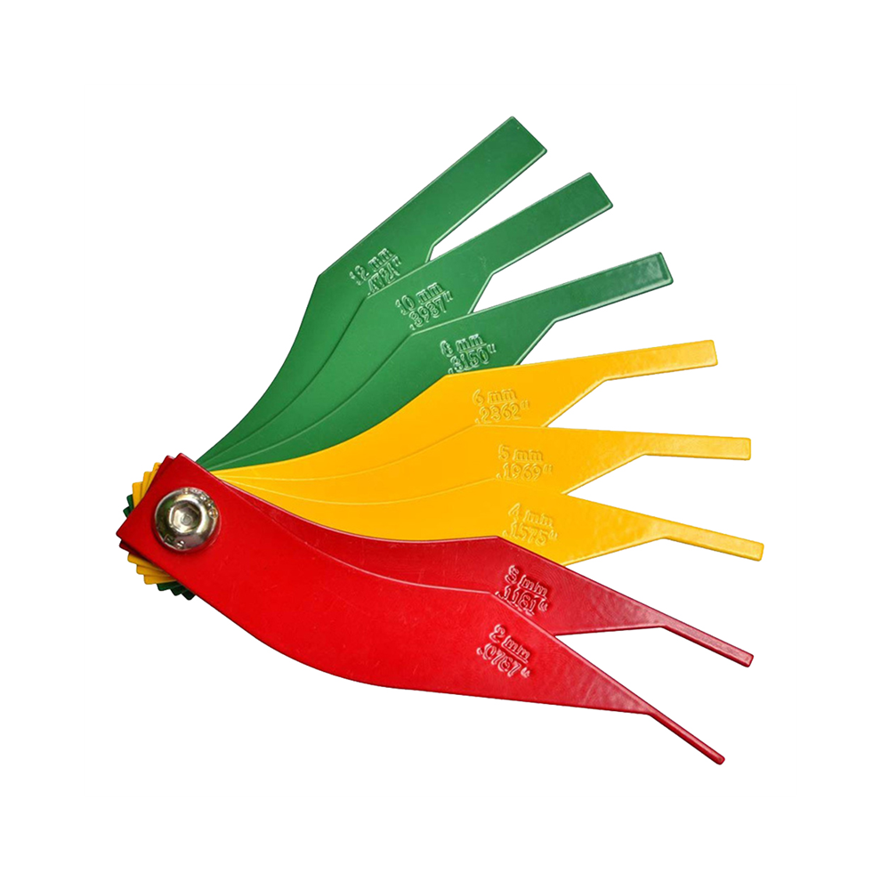 Jauge d'épaisseur de garniture de frein, outil de mesure de plaquettes automobiles en acier, ensemble de jauges de disque et de tambour