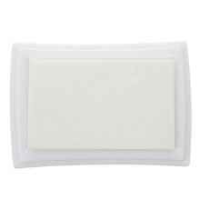7,2 x 5,2 2,1 cm leraren inktstempel en kussen kinderspeelgoed - wit