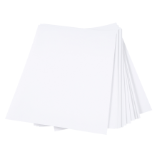 Prémiový tlačiteľný vodeodolný vinylový papier na nálepky pre atramentové tlačiarne a tlačiarne 210x280mm 30 listov matný biely obtlačok
